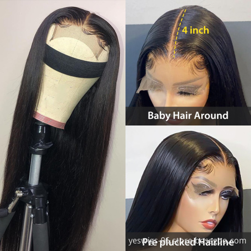 Yeswigs Transparent Full Lace Frontal Human Hair Wig Cheap Raw Brazilian Virgin Natural Human Hair HD Full Lace Front Wig Vendor